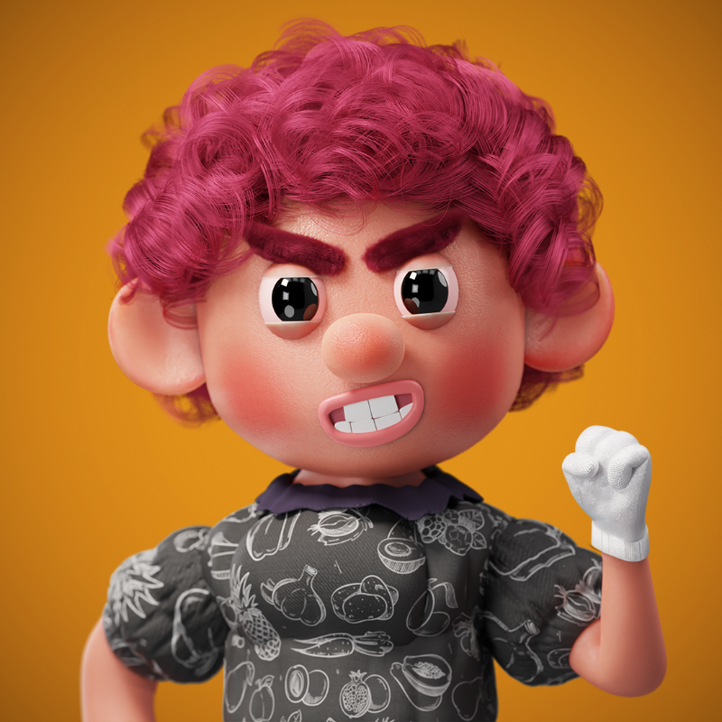 Little Angry #10 static token preview