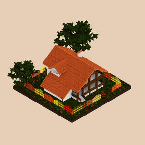 Pastel cottages project preview