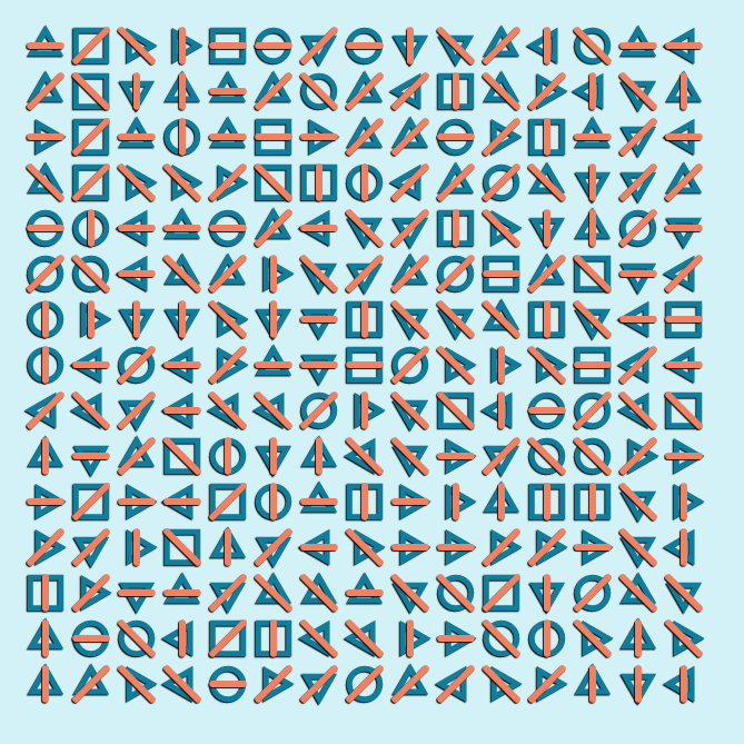 Geometric abstraction #22 static token preview