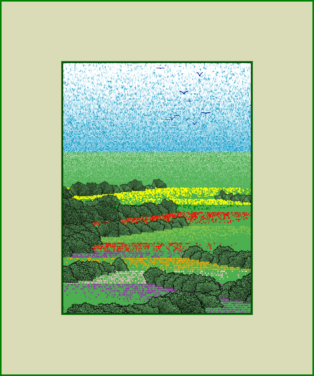 Fields of flowers #8 static token preview