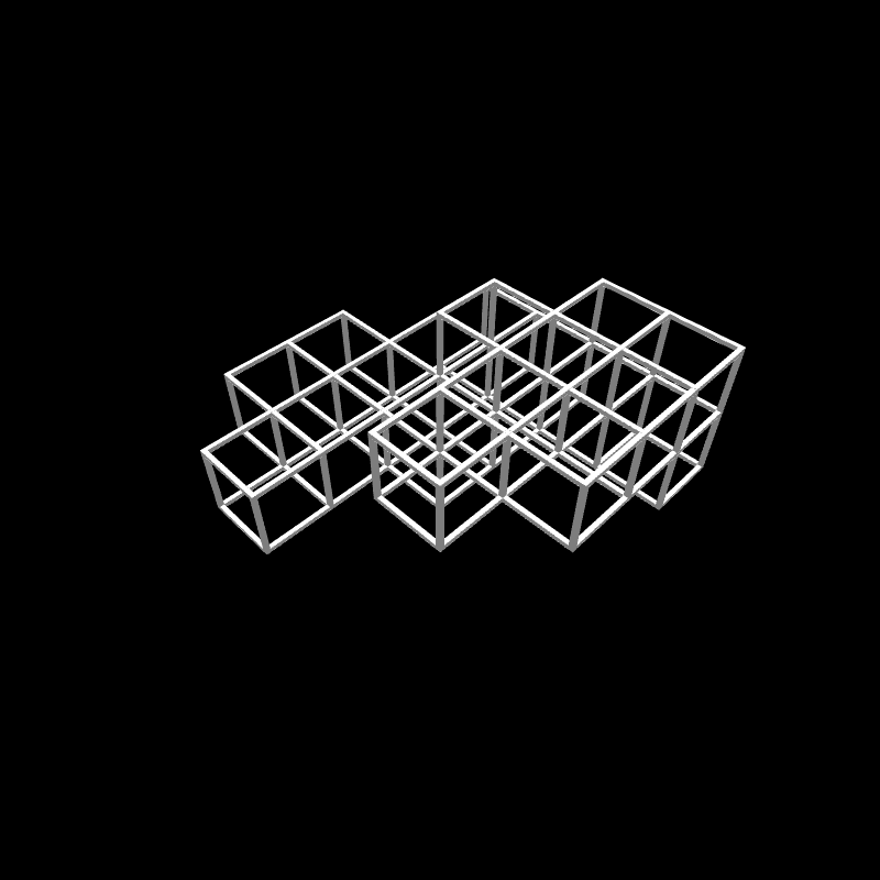 Genuary6: Drunken Modular Cubes #8 static token preview