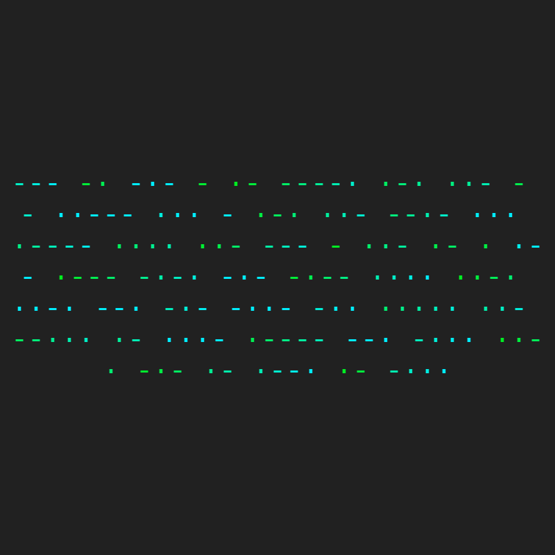 Hash > Morse #21 static token preview