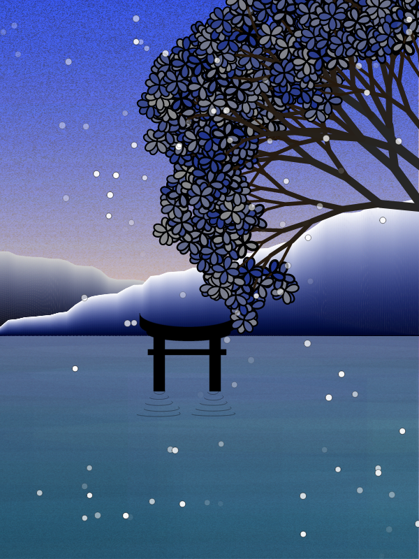 Winter morning in a village near Tokyo #24 static token preview