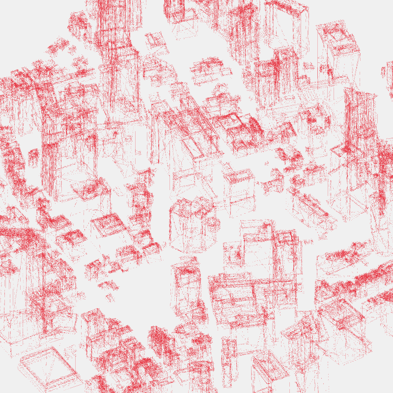 Algorithmic Drawing: Minato City Tokyo #17 static token preview
