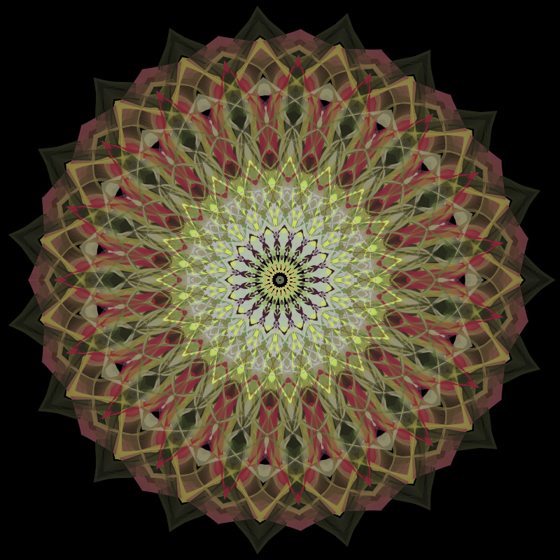 Morphing Mandala - #fxhashturnsone charity #11 static token preview