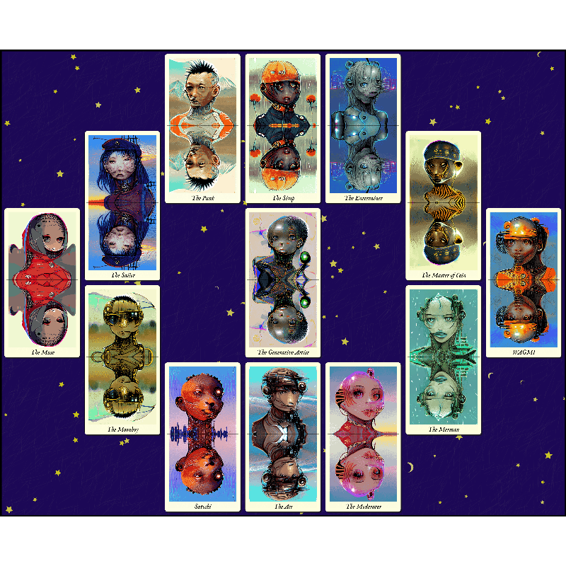 Reflexions - the fxhash tarot #6 static token preview