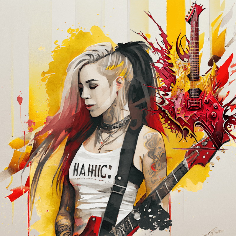 Hard Rock Girl 2 #3 static token preview