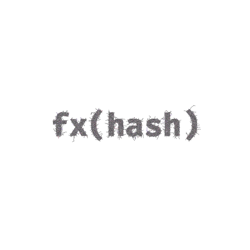 FXHASH Generative Logo #804 static token preview