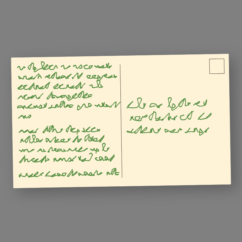 Unmailed Postcards #1 static token preview