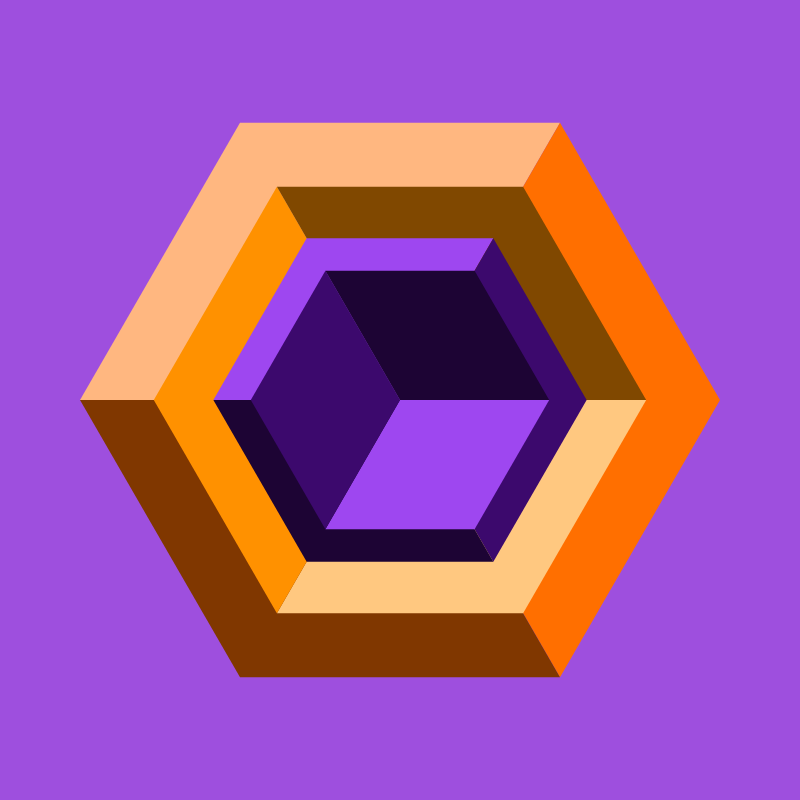 Hexagones - Art for Bots #19 static token preview