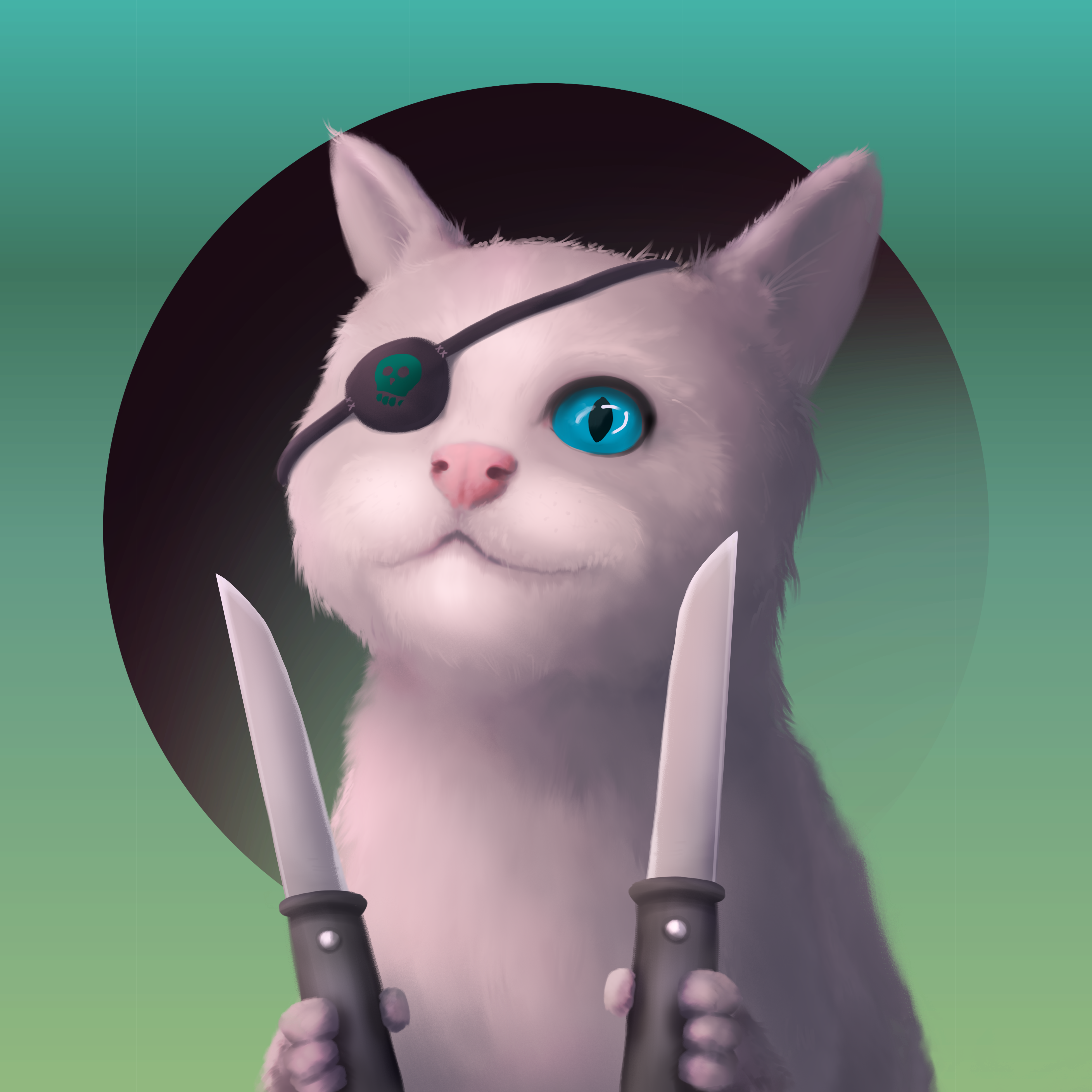 Crazy cat #3 static token preview