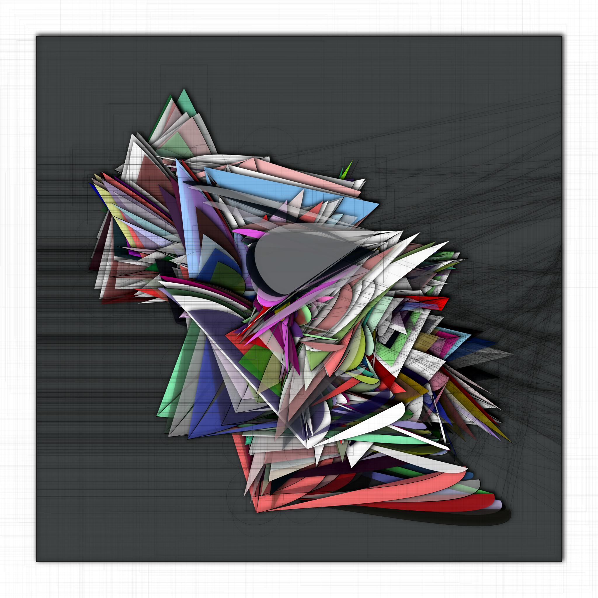 P5Js Thoughts V7 #9 static token preview