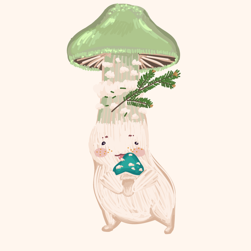 Cute Mushrooms Forest Guys #5 static token preview