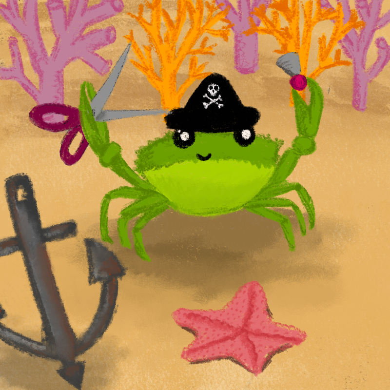 Silly Crab #25 static token preview