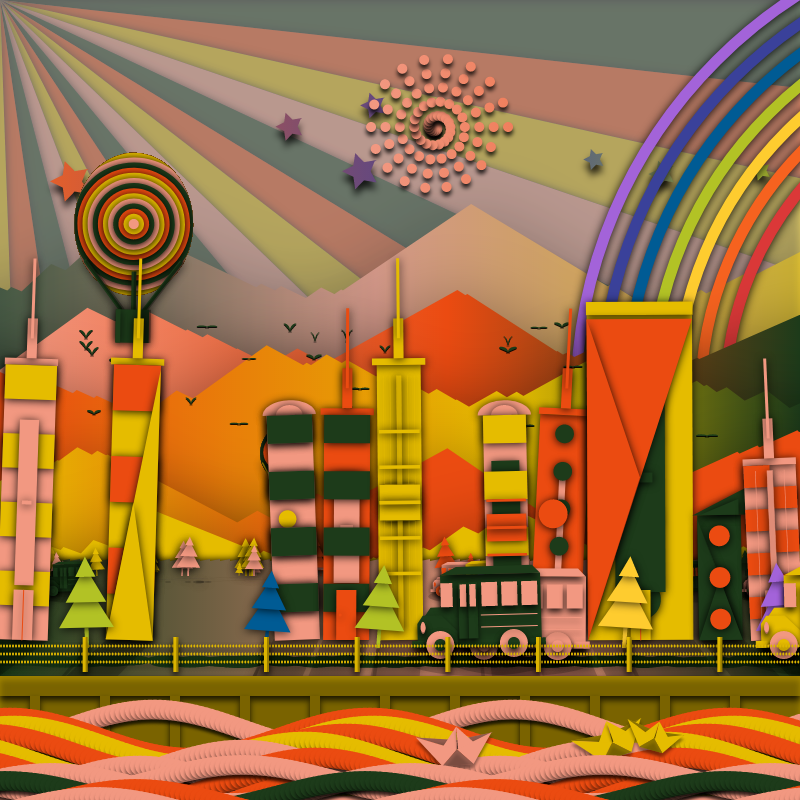 Paper Art 2.5D #22 static token preview