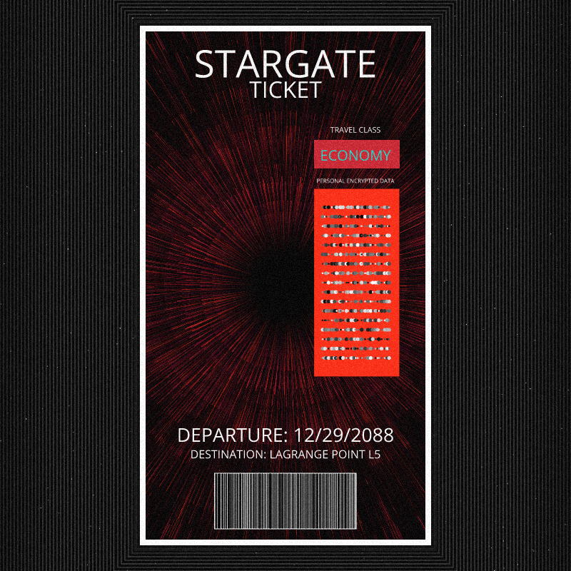 Stargate Ticket #8 static token preview