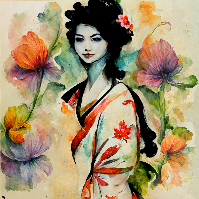 AI Geisha #1 static token preview