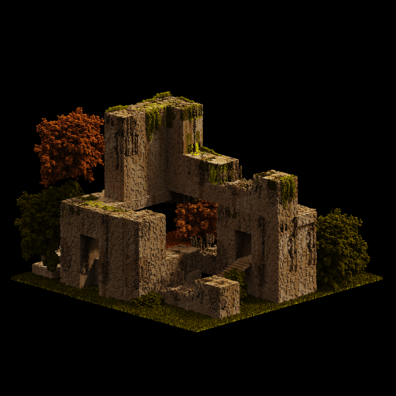 The voxel house #N1 #16 static token preview