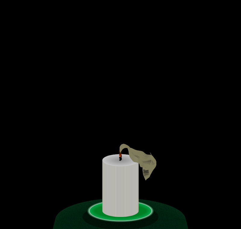 Candle in the Light Breeze #1 static token preview