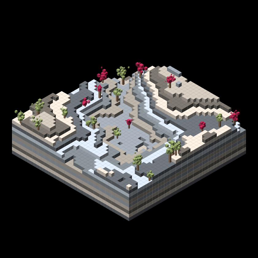 Pixel Topography #10 static token preview