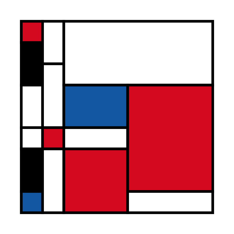 Mondrian squares #24 static token preview