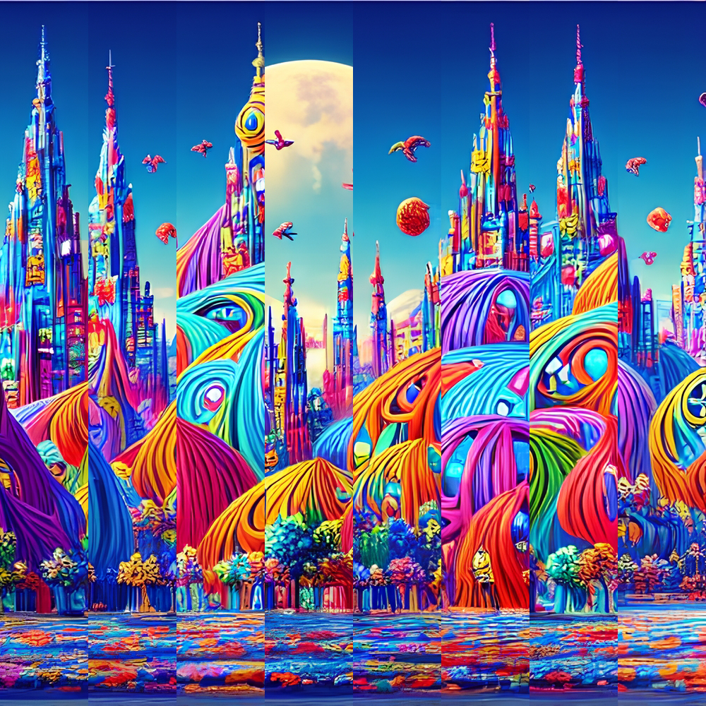 AI Psychedelic Candy #6 static token preview