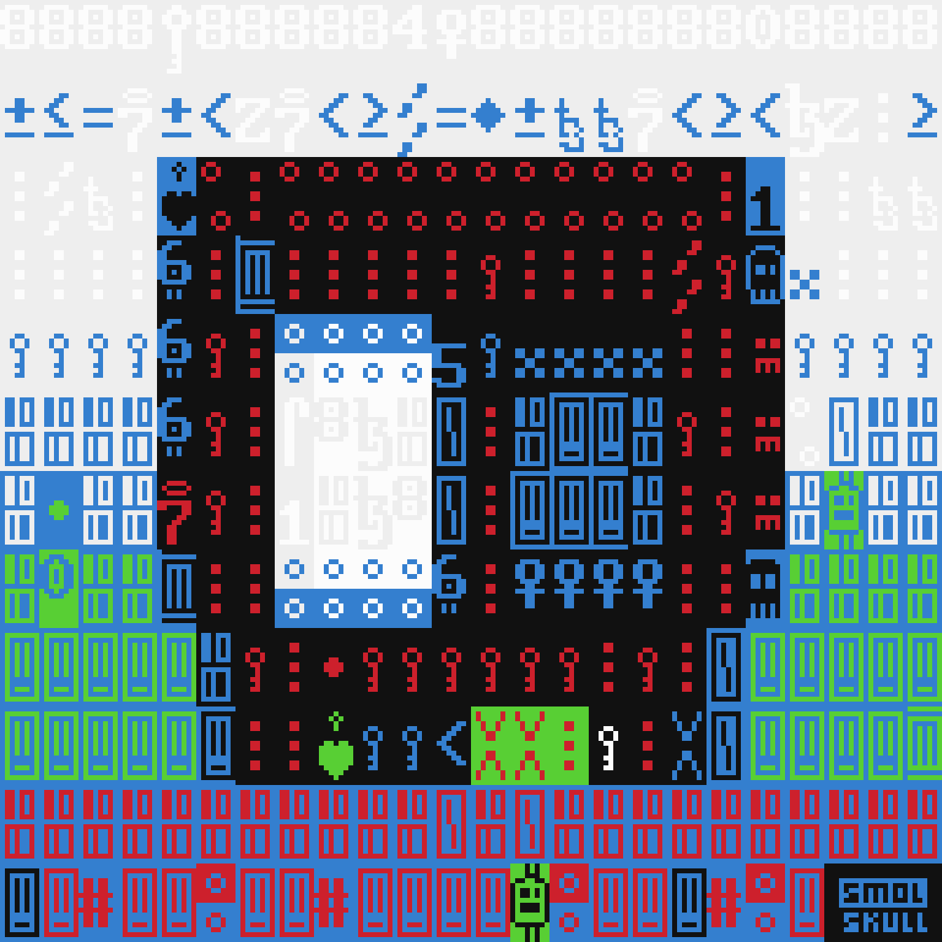 ASCII-SMOLSKULL #25 static token preview