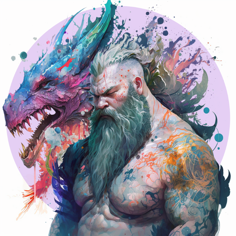 Dragon Bloke #24 static token preview