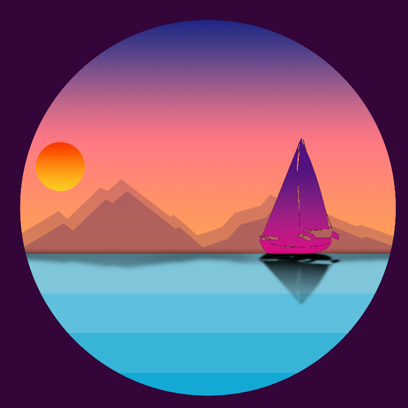 Boat on the sea #6 static token preview