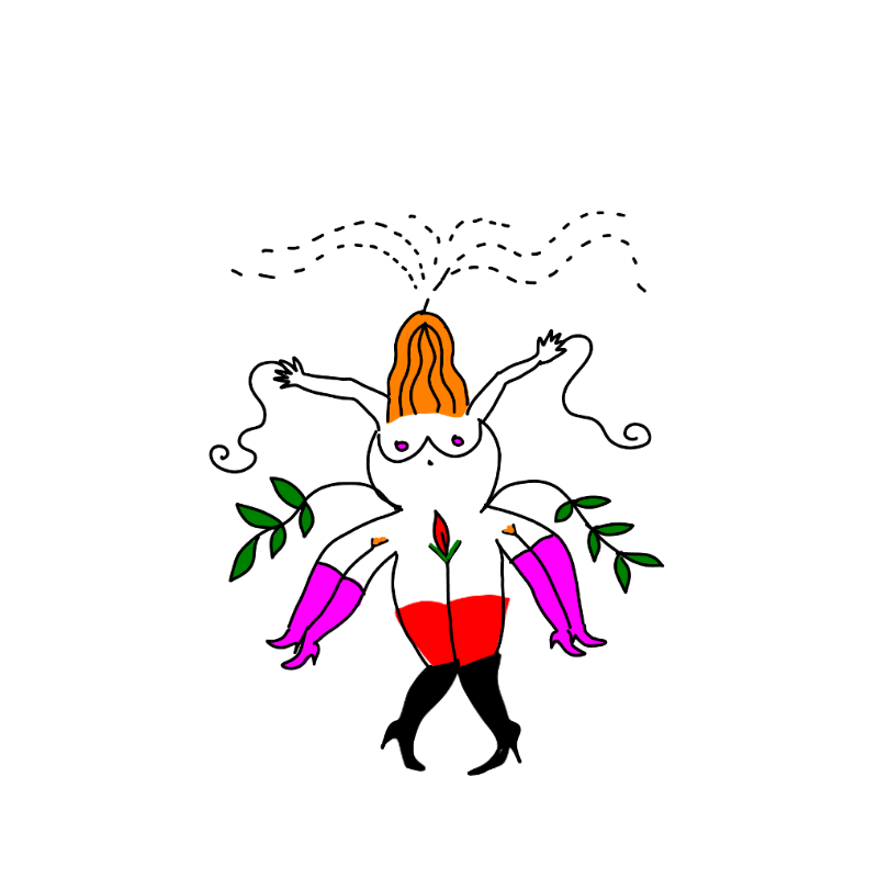 Woman blossom #5 static token preview