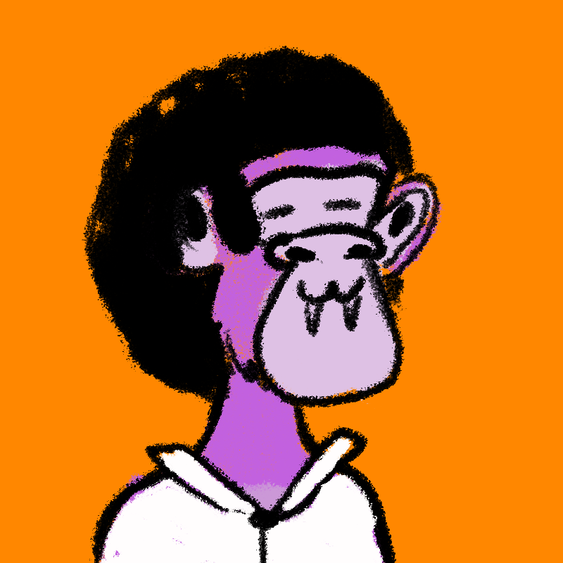Drawed apes jetski club #20 static token preview