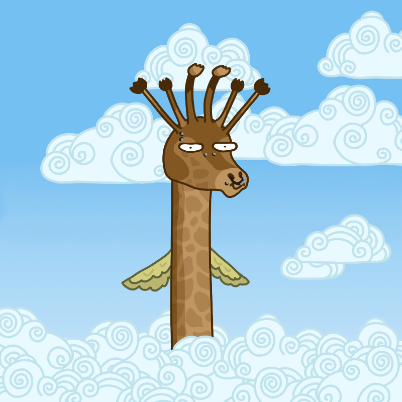Awesome giraffes #11 static token preview