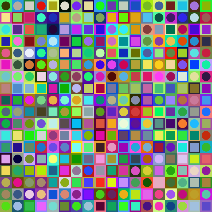 Square Dot Composition #10 static token preview