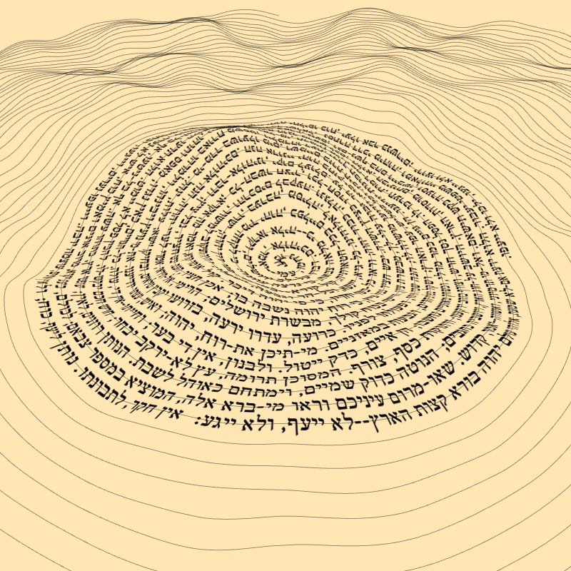 Topographic text #9 static token preview
