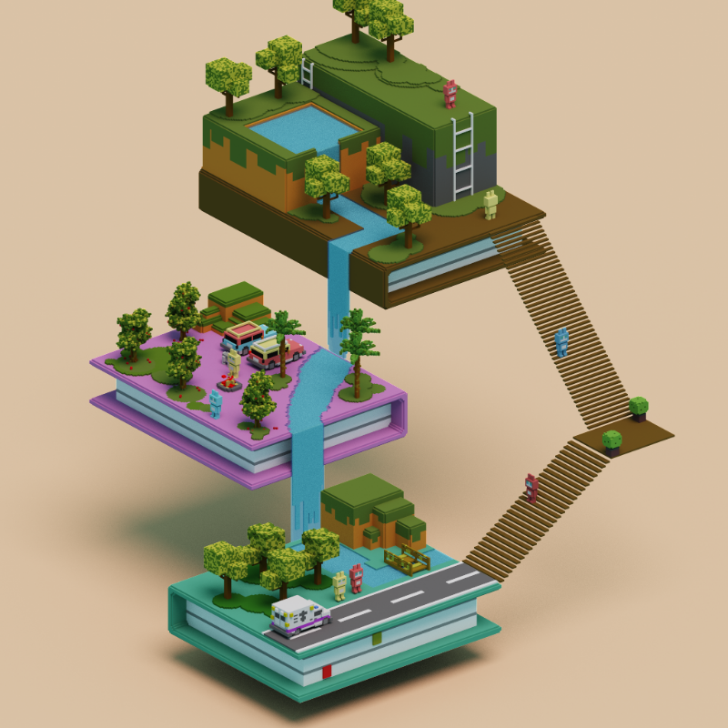 Books and islands #4 static token preview