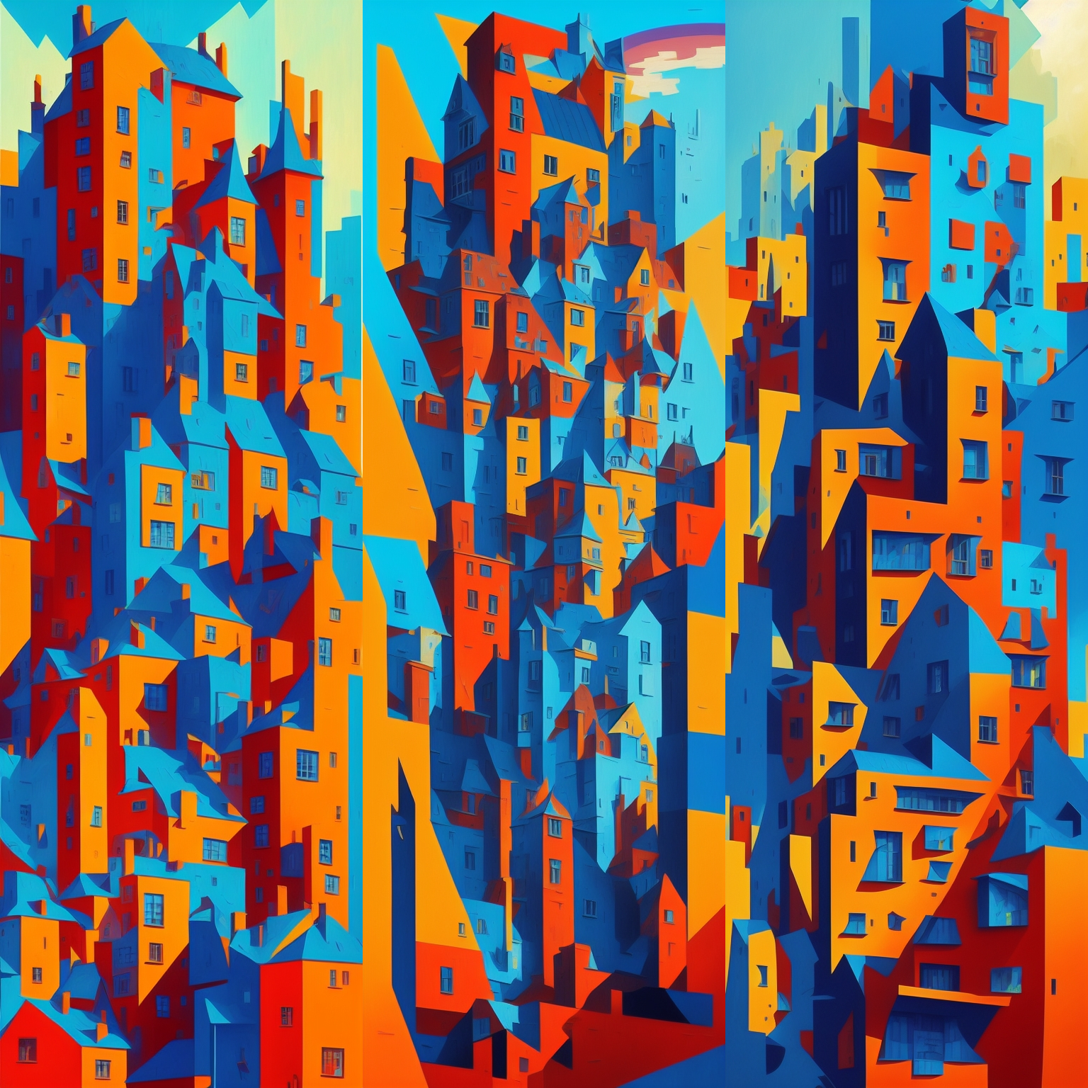 Cubism Buildings #1 static token preview