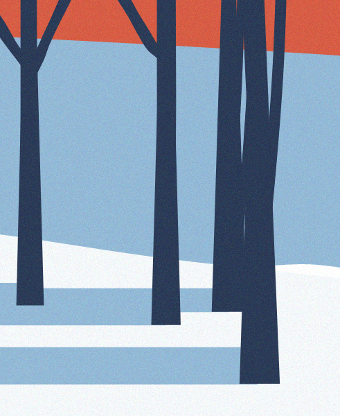 Minimal Snow Landscape #7 static token preview
