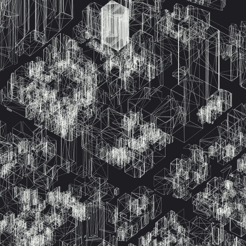 Wireframe City: Tokyo Shibuya #24 static token preview