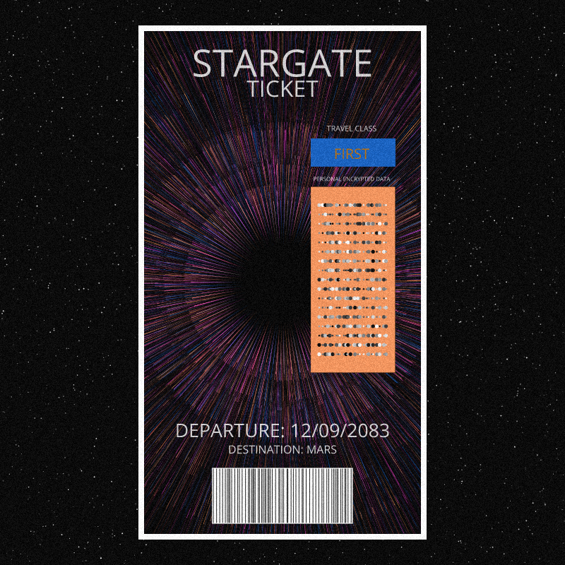 Stargate Ticket | Reboot #22 static token preview