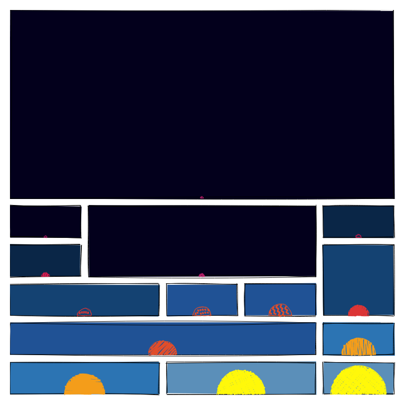Strips layouts - rising sun #2 static token preview