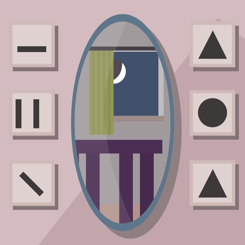 A moon in\and the mirror. #4 static token preview