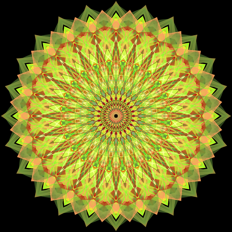 Morphing Mandala - #fxhashturnsone charity #4 static token preview