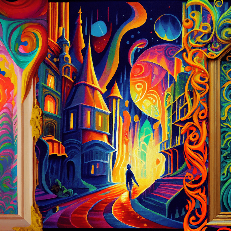 AI Psychedelic City #15 static token preview