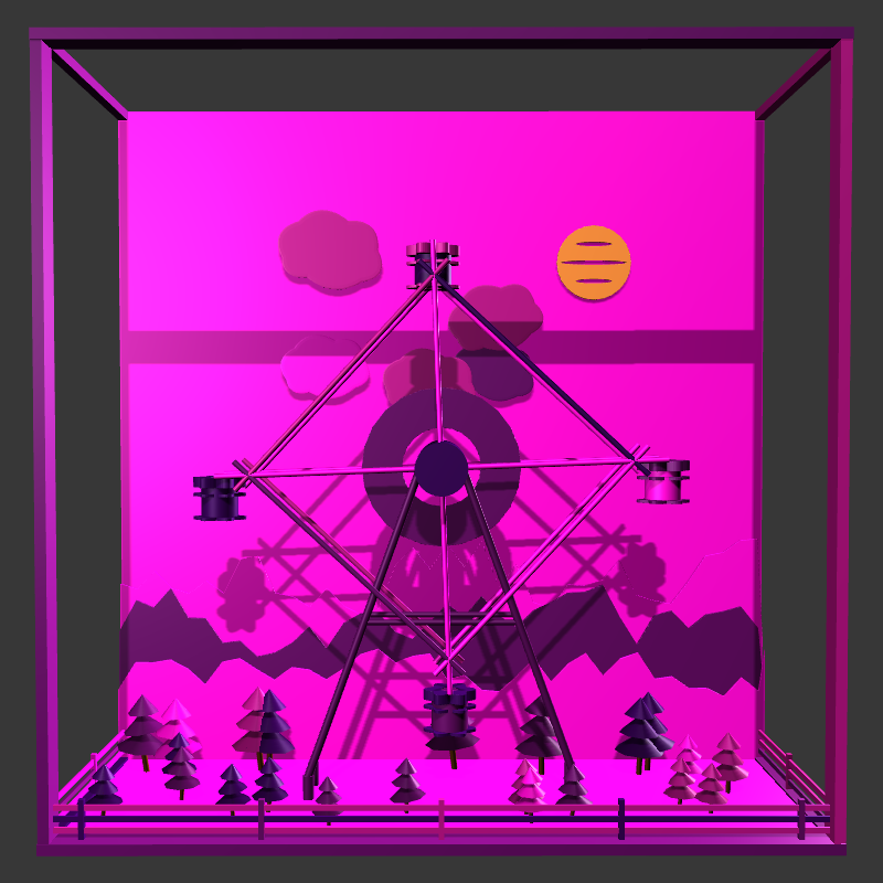 “Uncle Run” Fun Park: Ferris Wheel #21 static token preview