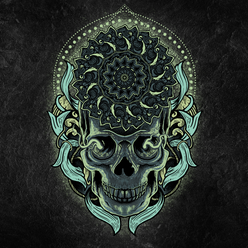 Skull Mandala static project preview