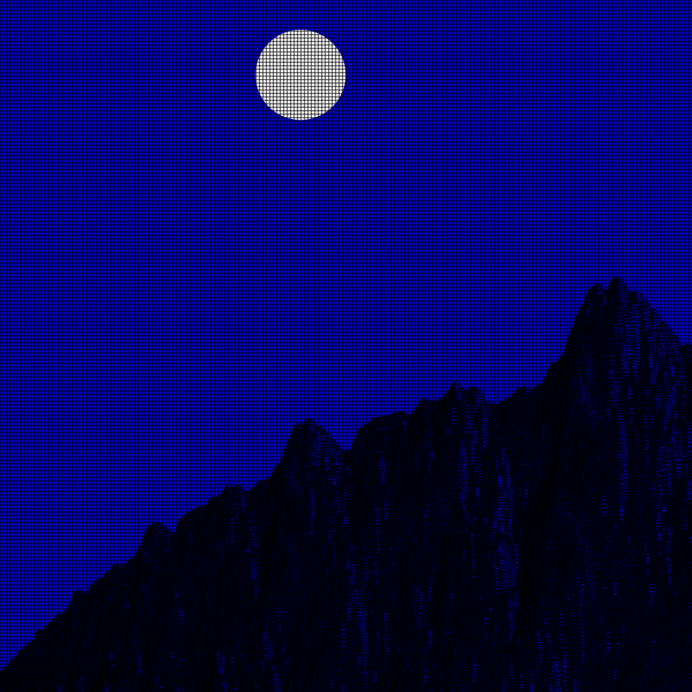 Classic generative landscape #30 static token preview
