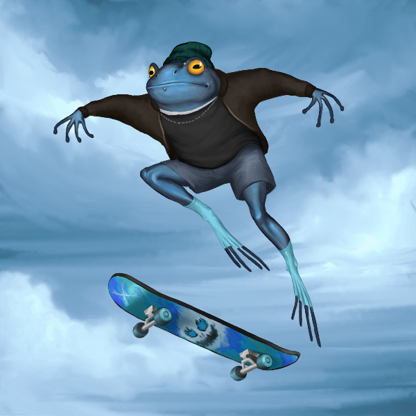 SKATER FROGS 🐸 #20 static token preview