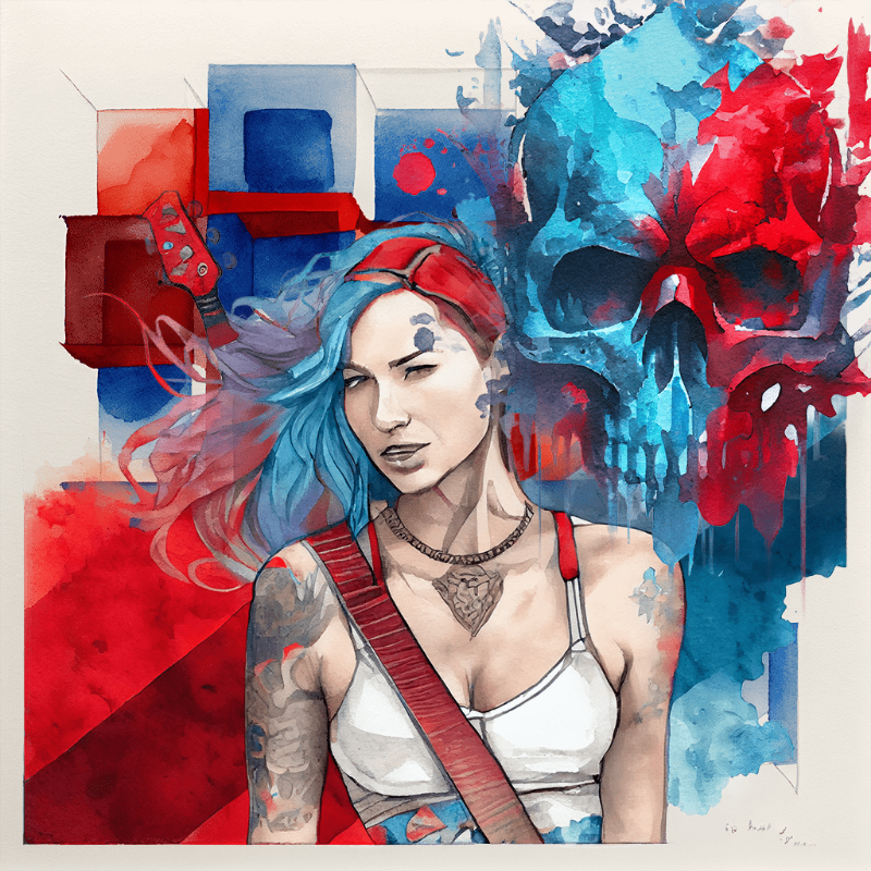 Hard Rock Girl 1 #24 static token preview