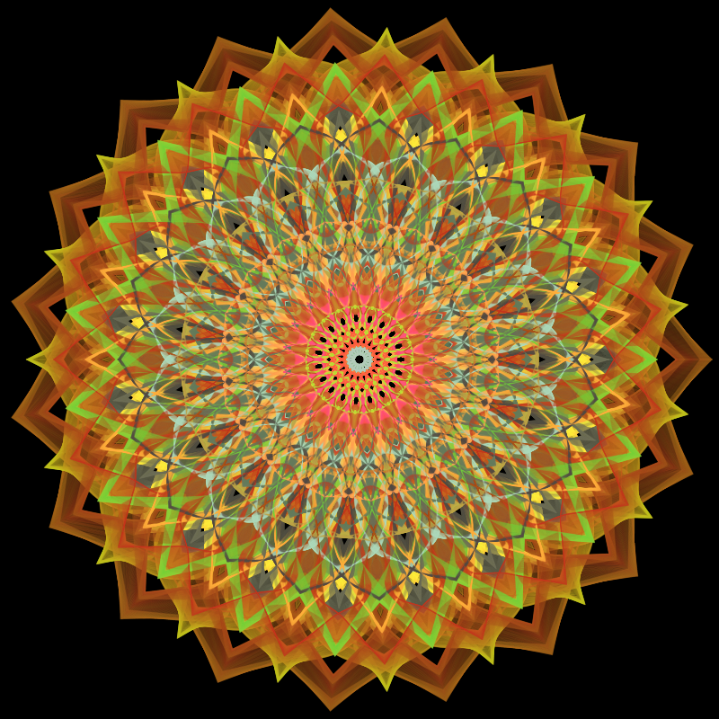Morphing Mandala - #fxhashturnsone charity #2 static token preview