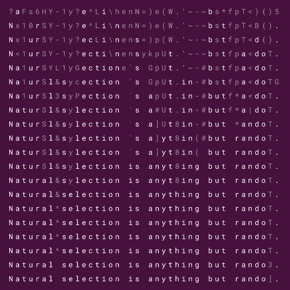 Natural selection #8 static token preview